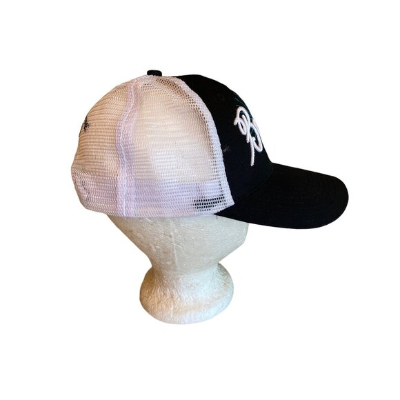 Beach Whisky Black Mesh Back Adjustable Hat Cap - Picture 3 of 7